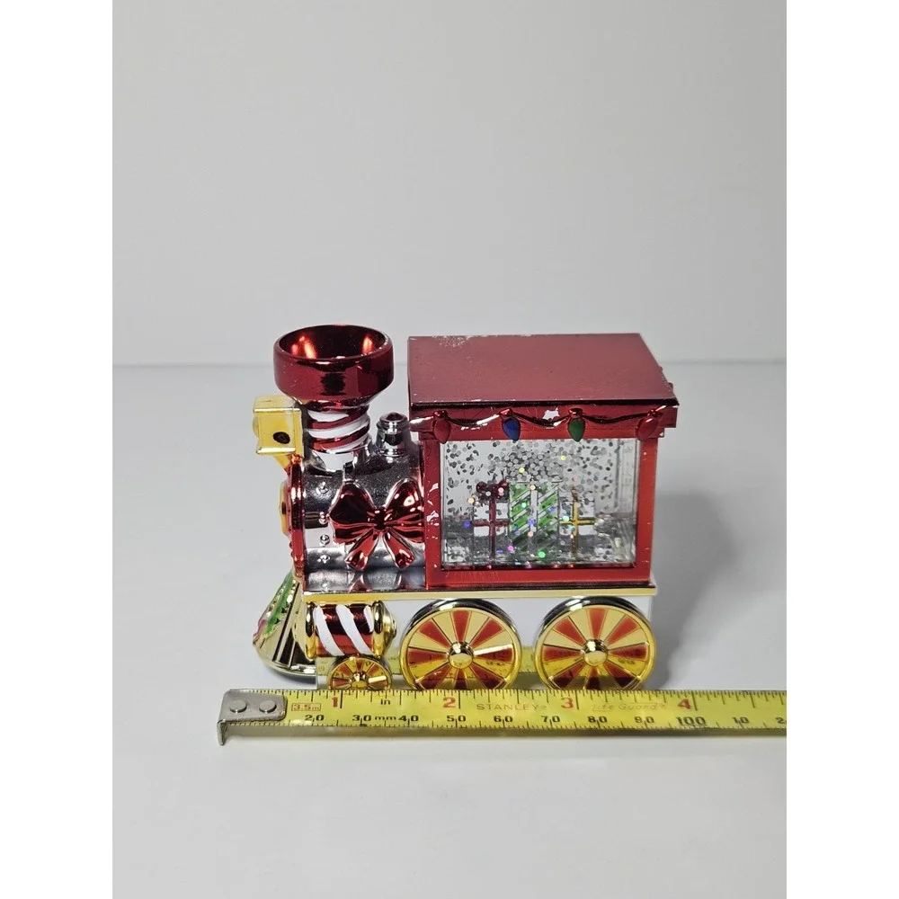 Bath Body Works 2023 Christmas Train Magnetic Candle Topper Light Up Water Globe